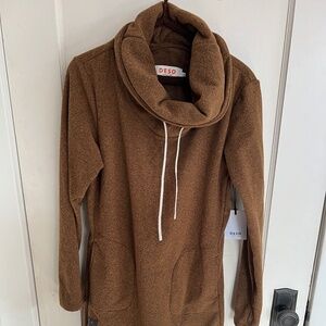 Cowl Neck Tunic Dress